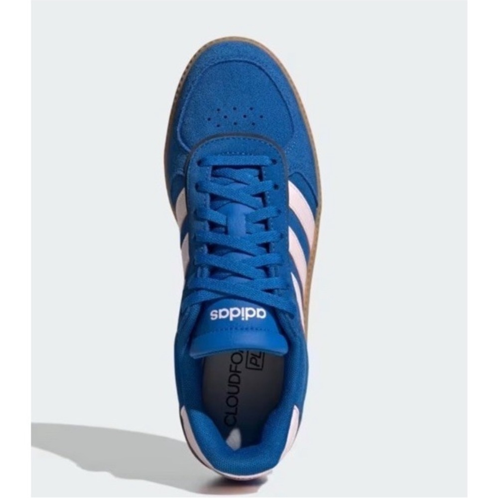 Adidas Breaknet Sleek NIB Blue & Pink Athletic Sneakers with Gum Sole 6.5 Women - Picture 13 of 15